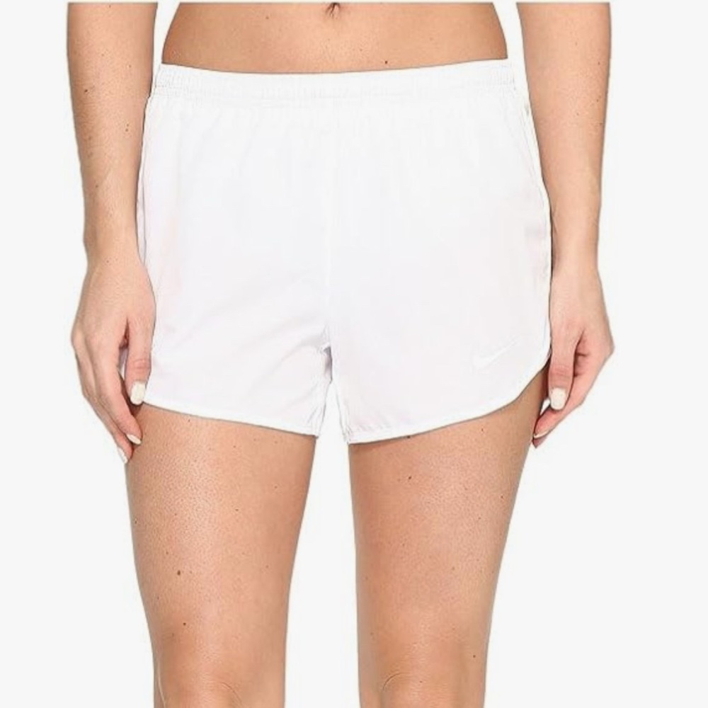 Nike Dri-Fit Tempo Running Shorts White Size Medium
